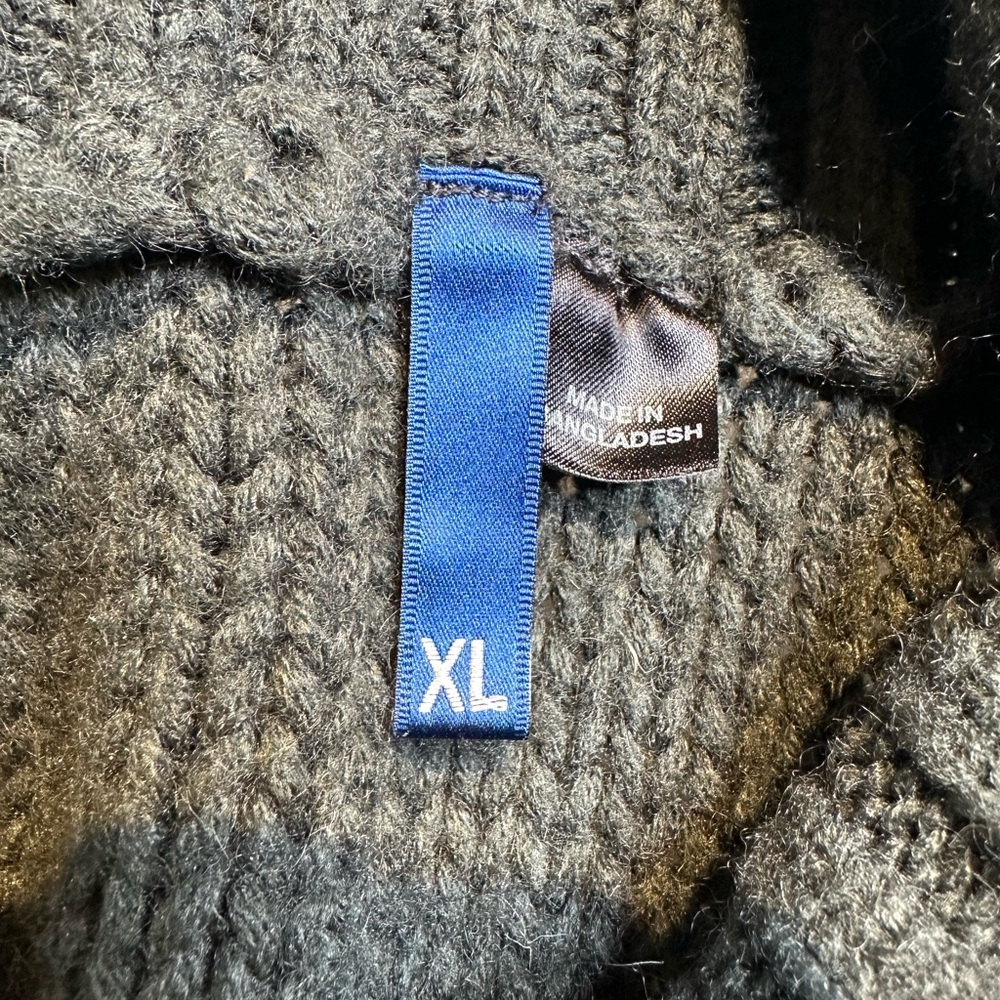 H&M Men's Shawl Collar Cable Knit Cardigan - Picture 5 of 7